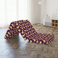 thumbnail image 4 of Tropical Foldable Mattress, Exotic Parrot Birds Flying, 74.8" x 35.4", Mustard Dark Grey and Purple, by Ambesonne, 4 of 4