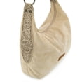 thumbnail image 5 of Wrangler Suede Hobo Purse for Women Embossed Soft Slouchy Shoulder Bag 2Pcs Set, Beige, 5 of 7