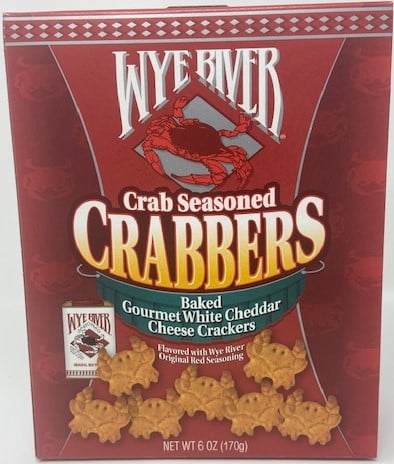 Wye River Crabbers White Cheddar Cheese Crackers Crab Seasoned, 8.0 OZ