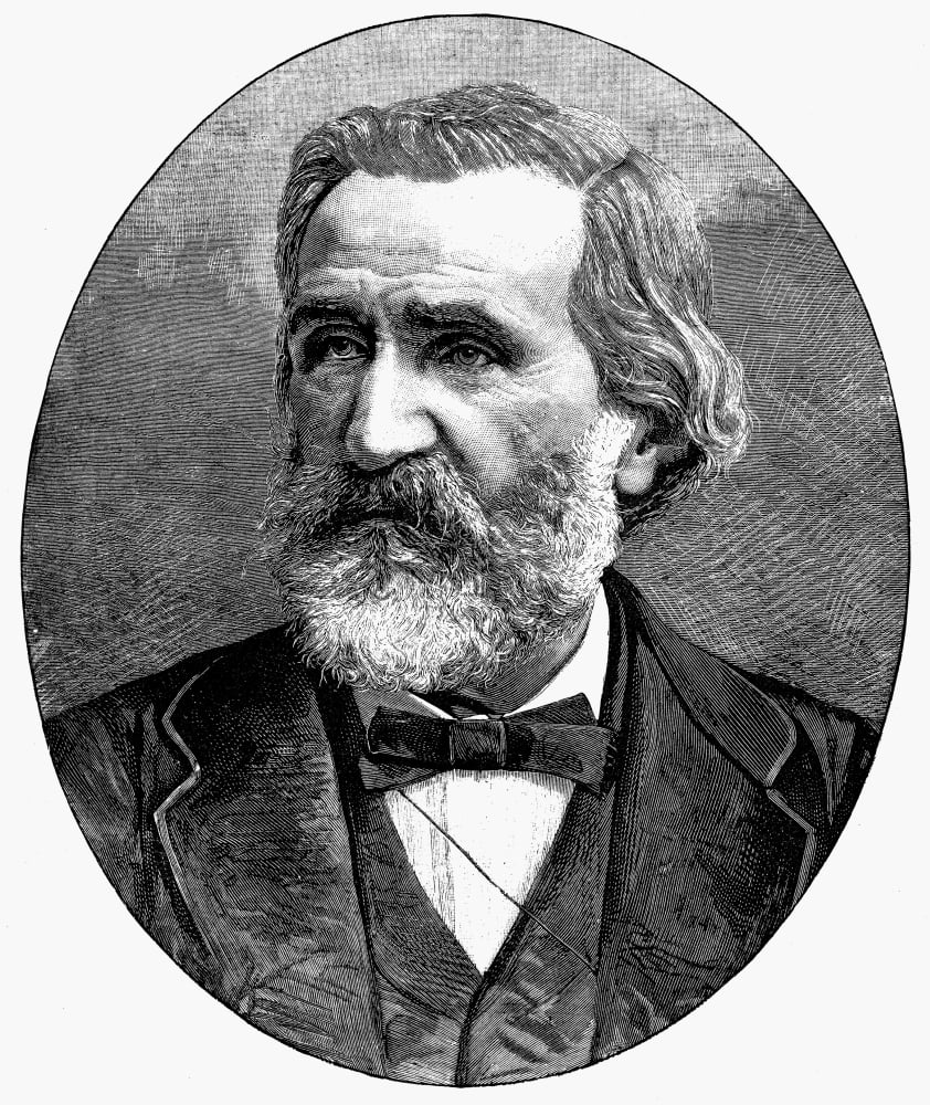 Giuseppe Verdi (1813-1901) Nitalian Operatic Composer Wood Engraving ...