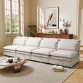 thumbnail image 5 of Gundir 4-Seater Modular Sectional Sofa with Storage Ottoman, Double Layer Cushions, Freely Configurable for Living Room Office Apartment, Beige Polyester Fabric, 65.35"W x 62.99"D x 31.88"H, 5 of 20