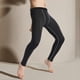 thumbnail image 2 of Men's Compression Pants Elastic Men Workout Leggings Fast Drying Athletic Workout Running Tights Grey Line L, 2 of 4