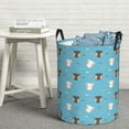 thumbnail image 6 of Naloa Cat Fish Large Laundry Basket Waterproof Round Collapsible Storage bin with Handles for Hamper Kids Room,Toy Storage, 6 of 6