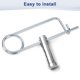 thumbnail image 5 of Uxcell 6-Pack Pin de Seguridad de Pasador en Forma de Broche, Pines de Acero de Resorte M4.5x108mm, Sujetadores de Broche de Bloqueo Rápido, Clips Retenedores Pesados, 5 of 7