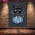 thumbnail image 1 of Brujería de Luna, polillas, novias de murciélago, fantasmas y plantas de esqueleto, arte de pared, pintura en lienzo, Póster Artístico de Wicca e impresión, decoración del hogar, 1 of 4