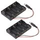 thumbnail image 1 of Caja de 2 piezas con soporte de batería para 6 pilas AA con cables (negro), 1 of 5