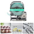 thumbnail image 4 of Labeling Tape, Anti Corrosion Durable Print Quality Label Maker Tape  for Label Printer White On Red Background,White On Green Background,White On Blue Background,Transparent Red, 4 of 7