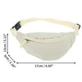 thumbnail image 3 of Unique Bargains 1 Pc Stylish Sports Waist Bag Zipper Fanny Pack for Sports Beige, 3 of 6