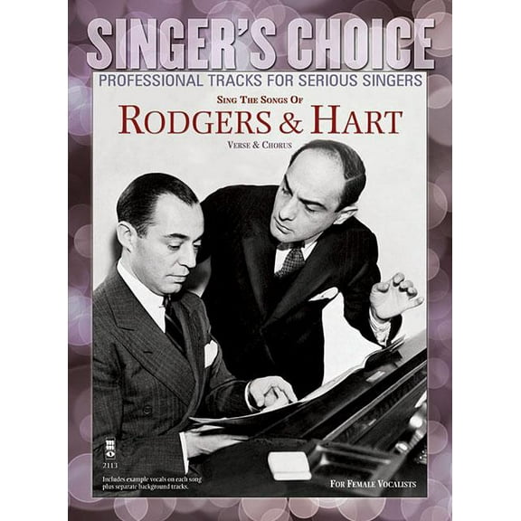 Sing the Songs of Rodgers Hart: Singers Choice - Professional Tracks for Serious Singers