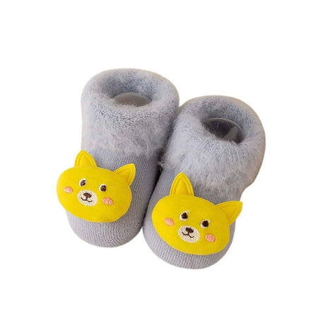 

ZMHEGW Autumn And Winter Comfortable Baby Toddler Shoes Cute Cartoon Cat Bird Shape Children Cotton Warm Breathable Soft Non Slip Floor Sneakers