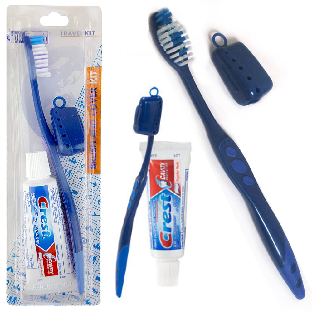 6 Packs Toothbrush Toothpaste Kit Travel Crest .85 oz