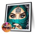 thumbnail image 1 of Cuadros Decorativos 5D bricolaje taladro completo diamante pintura belleza enmascarada punto de cruz bordado (3 Ehuebsd embutido en tela, 1 of 1