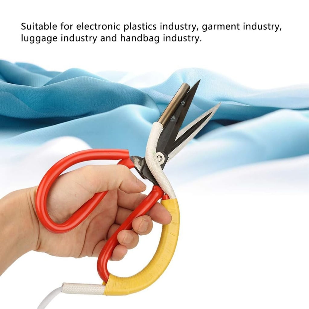 Sinyiin Household Cutting Scissors Electric Heating Scissors Fabric Cutting Tool Tailoring Scissors for Sewing and Crafting