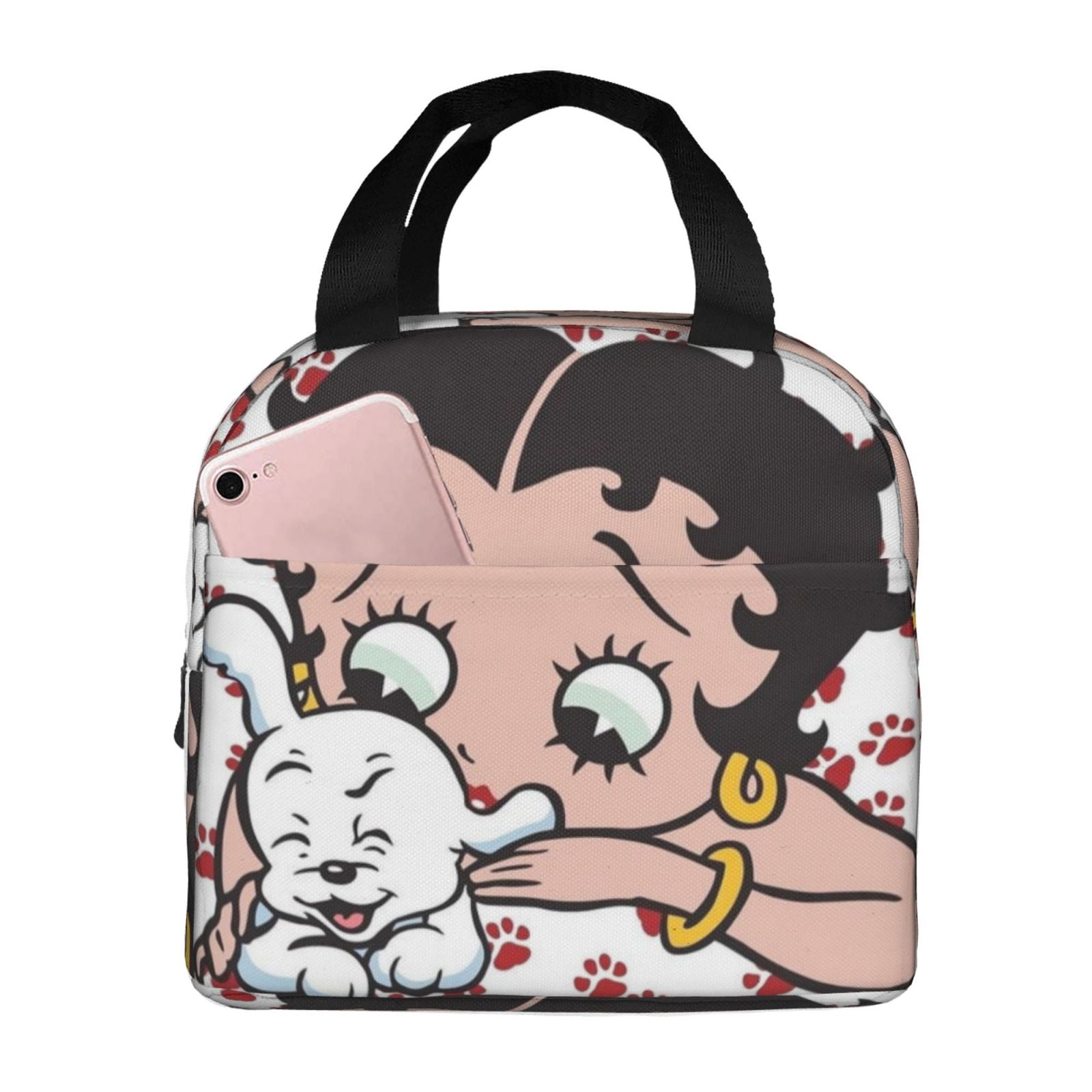 Betty Boop Insulated Lunch Bags Reusable Lunch Box, Cooler Lunch Bag Waterproof Lunch Tote For Picnic Office Work Travel Camping Gifts