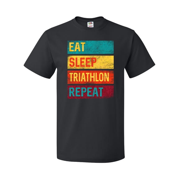 Inktastic Running Eat Sleep Triathlon Repeat T-Shirt