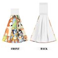 thumbnail image 2 of Zofaai Bluey Pattern Coral Fleece Velcro Hand Towel, Hanging Absorbent Towel Suitable for Kitchen and Bathroom, 2 of 7