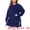 Blue, variant on DARING DIVA Women's Plus Crew Neck Long Sleeve Slit Hem Pullover Sweater 1X Burgundy