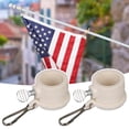 thumbnail image 5 of YAOMOBB Outdoor Flagpole Buckle Kit Flag Pole Clips Set 360 Degree Rotating Wind Resistant Flagpole Rings 2 Pcs/Set, 5 of 5