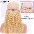 thumbnail image 5 of 613 Blonde Human Hair Wigs Blonde 13x1 Lace Front Wig Human Hair Pre Plucked With Baby Hair Honey Blonde Brazilian Body Wave Human Hair Wigs for Women Transparent Lace Middle Part Wig (26 inch, 13x1 ), 5 of 10