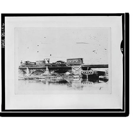Historic Print, Wilmington & Northern Railroad, Repair Shop, Beech Street, Wilmington, New Castle County, DE - 6, 18" x 24"