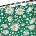 thumbnail image 3 of Waterproof Daisy Shower Curtain 72x72 Inch Boho Style Polyester Unique Shower Curtain for Bathroom Hotel Home Decor with 12 Plastic Hooks, 3 of 5