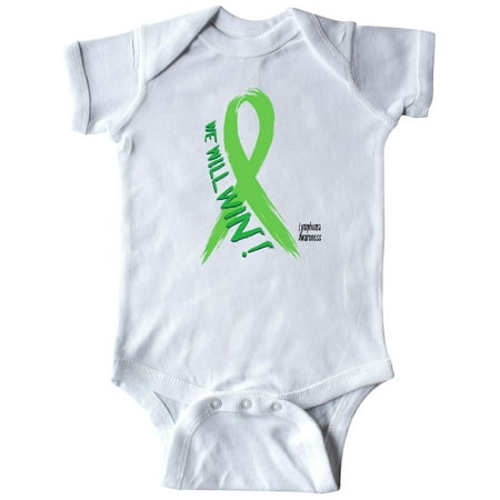 

Inktastic We Will Win Against Lymphoma Ribbon Gift Baby Boy or Baby Girl Bodysuit