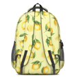 thumbnail image 3 of Lemon and Leaf Yellow Pattern Backpack for School, Cute School Bag with Adjustable Shoulder Straps and Padded Back, 16.9"x12.6"x5.9", 3 of 5