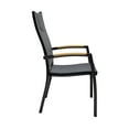 thumbnail image 4 of Panama Outdoor 5 Piece Black Aluminum Dining Set, 4 of 8