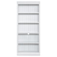 thumbnail image 5 of Harper & Bright Designs Tall Wood Bookcase with Light Strip, 5 Tier Bookshelves with Adjustable Shelves, Free Standing Storage Organizer for Home Office, White, 5 of 12