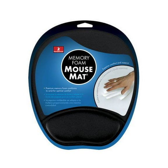 HandStands Memory Foam Mouse Mat, Black