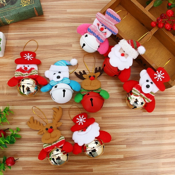 Worallymy Decoración de Navidad Muñeca Campana Chimenea Puerta Mesa Año Nuevo Árbol de Navidad Adorno Colgante Colgante Worallymy JD735806540