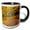 Black/White, variant on 3drose, Usa, New Hampshire, White Mountains, Fall Color on Jefferson Notch Rd., 11oz Two-tone Green Mug
