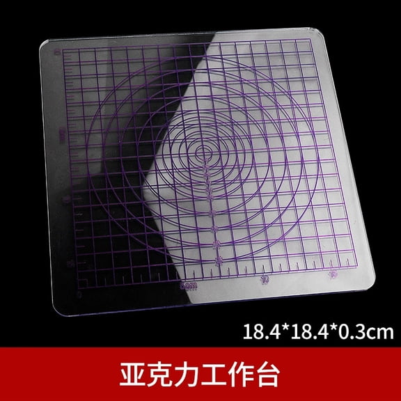 WEUVEB Portable Transparent Clay Sculpting Board Acrylic Tool for Pottery Creations