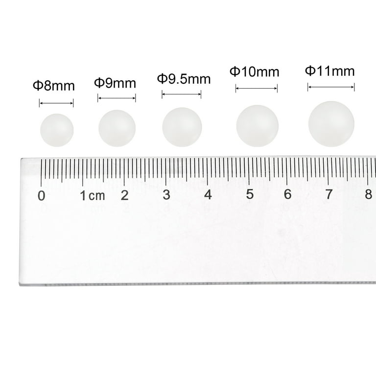 Uxcell 11mm Nylon Solid Plastic Bearing Balls G1 Precision 10 Pack