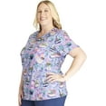 thumbnail image 4 of Cherokee Prints Scrubs Top For Women V-Neck Print CK678, 4 of 5