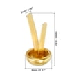 thumbnail image 2 of Unique Bargains 8x16mm Mini Brads Round Paper Fasteners for Art Crafting, Gold Tone 100pack, 2 of 5