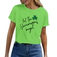 thumbnail image 2 of Green Women's Short Sleeve T-shirt, Sweatshirt Womens Cute Trendy Shirt Casual Short Sleeve Pullover Tops,Women's Short sleeve T-shirt XL, 2 of 6