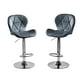 thumbnail image 2 of SET DE 2 BANCOS PARA BARRA CON RESPALDO ALTO COLOR GRIS, 2 of 6
