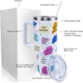 thumbnail image 4 of Teacher Tumbler 40 oz Tumbler with Handle and Straw Lid Leak Proof - Best Teacher Ever Coffee Mug Insulated for Hot Cold Iced Drink - Mother''s Day Teacher Gifts for Women Birthday Appreciation Cup, 4 of 5