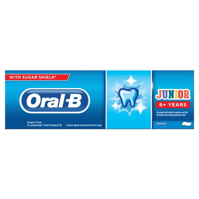 Oral-B Junior 6+ Toothpaste 75ml - European Version NOT North American - Imported from United Kingdom by Sentogo - SOLD AS A 2 PACK - Walmart.com