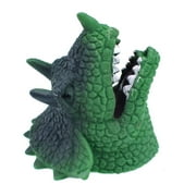 New Children and adult toys, carnivals, treasure box prizes, classroom toys 2Pc Green Hand Puppets Role Play Realistic Head Dinosaur Finger Glove Toys Brain game