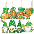 thumbnail image 1 of Adorno de árbol, decoraciones de madera para el Día de San Patricio, colgante de la suerte, adorno de árbol, adorno de recuerdo de fiesta en casa irlandesa, 1 of 5