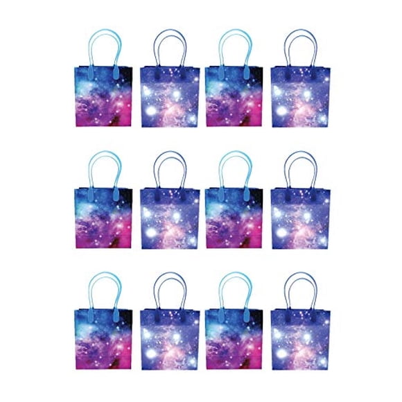 Tinymills Galaxy Outer Space Party Favor Treat Bolsas con asas, sistema solar Planet Space TINYMILLS TINYMILLS