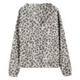 thumbnail image 5 of EnJoCho Girls Leopard Print Hoodie Zip Up Full Zip Hooded Sweatshirt Jacket Long Sleeve Fleece Lined Casual Fall Winter Coat with Pockets for Kids Teens, 5 of 6