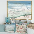 thumbnail image 2 of Designart 'Crane Birds Flying Over Snowy Montain' Traditional Framed Canvas Wall Art Print, 2 of 5