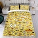 thumbnail image 4 of Gudetama Huevo Perezoso Conjunto de sábanas temático, trío de piezas, cómodo y amigable con la piel, diseño único, regalo de decoración para el hogar para familiares, amigos y fans, 90 cm * 190 cm, 4 of 6