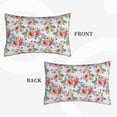 thumbnail image 2 of Goofa Rose Flowers Pattern Pillow Case – Plush & Soft Cushion Cover, Hypoallergenic Throw Pillow Case for Comfortable Sleep with Envelope Closure-14"x20", 2 of 6