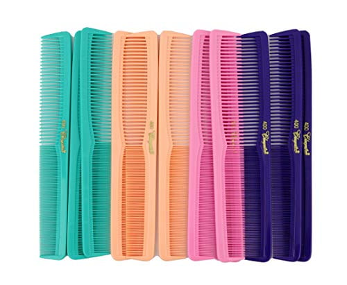 7 inch All Purpose Hair Comb. Hair Cutting Combs. Barber’s & Hairstylist Combs. Fresh Mix 12 Units
