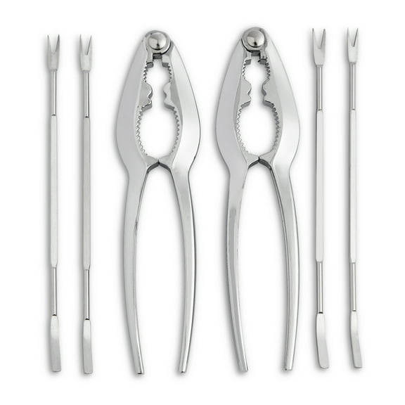 Maine Man Seafood Cracker and Pick Set, Includes 4 Seafood Picks and 2 Seafood Crackers