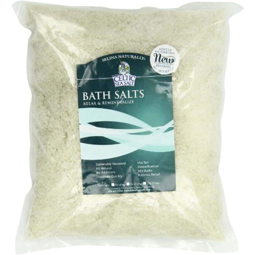 Celtic Sea Salt Whole Crystal Bath Salt, 5 Pound